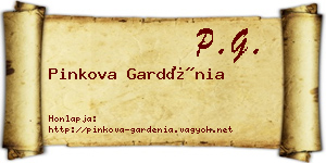 Pinkova Gardénia névjegykártya